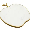Serving & Cheese Boards|Godinger White Marble Apple Cheese Board