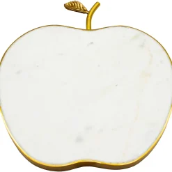 Serving & Cheese Boards|Godinger White Marble Apple Cheese Board