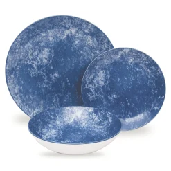 Everyday Dinnerware|Godinger Wingate Blue Porcelain 12 Piece Dinnerware Set, Service For 4
